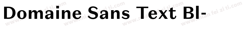 Domaine Sans Text Bl字体转换